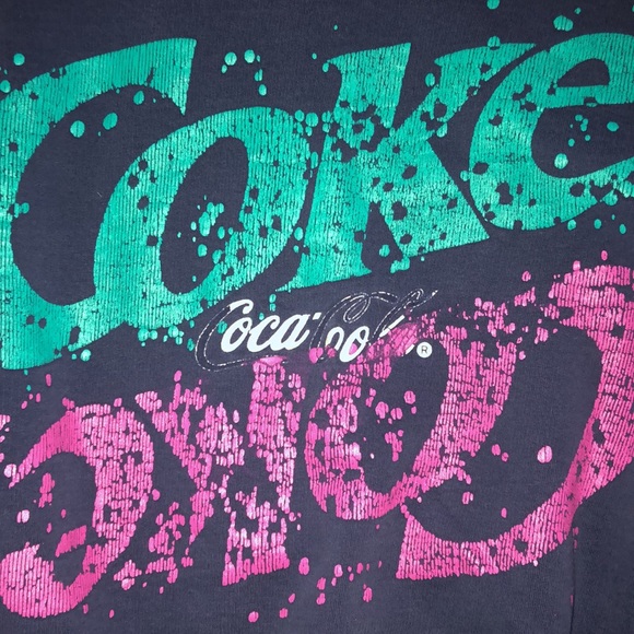 True Vintage Coca Cola Sweatshirt navy - Picture 3 of 8